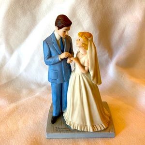 Vintage Norman Rockwell “With this Ring” 1984 Figurine